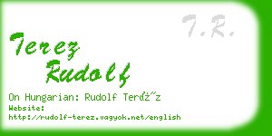 terez rudolf business card